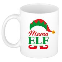 Bellatio Mama Elf koffiemok / theebeker kerstcadeau moeder 300 ml -