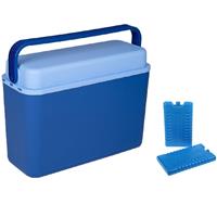 Cosy & Trendy Koelbox donkerblauw 12 liter x 17 x 29 cm incl. 2 koelelementen -