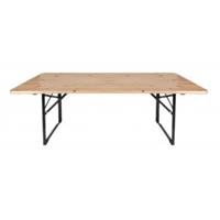 Esschert Design Inklapbare houten kindertafel H 54 x 110 x 40 cm