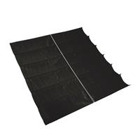 Nesling Compleet pakket: Harmonica schaduwdoek 2,0x5,0 Zwart