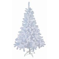 Bellatio Witte kunst kerstboom/kunstboom 150 cm - Kunst kerstbomen / kunstbomen