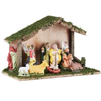 Complete kerststal inclusief kerststal beelden - Kerstdecoratie/kerstversiering kerststallen