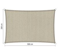 Shadow Comfort rechthoek 2x3m Sahara Sand