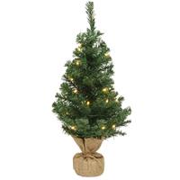 Bellatio Volle kleine/mini kerstbomen Groen