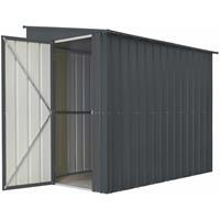 Globel Tuinhuis Lean To 58 - Plaatstaal - Antraciet - 155x242x203cm