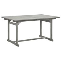 vidaXL Tuintafel (150-200)x100x75 cm massief acaciahout