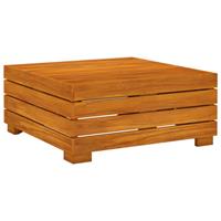 VIDAXL Gartentisch und Hocker mit Kissen Massivholz Akazie - Braun - 