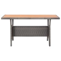 vidaXL Tuintafel 120x70x66 cm massief acaciahout grijs