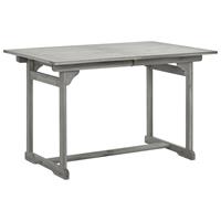 vidaXL Tuintafel (120-170)x80x75 cm massief acaciahout