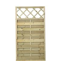 Trendyard Geimpregneerd Houten Tuinscherm Met Trellis Bergen 90 x 165 CM