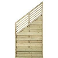 Trendyard Geimpregneerd Houten Tuinscherm Met Schuine Kant Newline 90 x 180/110 CM