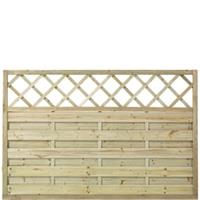 Trendyard Geimpregneerd Houten Tuinscherm Met Trellis Bergen 180 x 120 CM