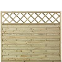Trendyard Geimpregneerd Houten Tuinscherm Met Trellis Bergen 180 x 150 CM