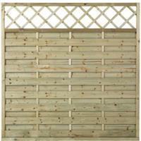 Trendyard Geimpregneerd Houten Tuinscherm Met Trellis Bergen 180 x 180 CM