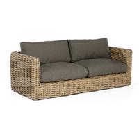 SONNENPARTNER Loungesofa Sands Aluminium mit Polyrattan Light Oaks Lounge-Sofa