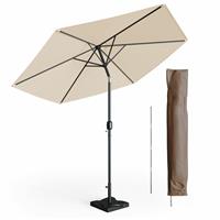 OSKARSTORE Oskar Sonnenschirm Set 270cm inkl SchutzhÃ¼lle + StÃnder Gartenschirm Marktschirm
