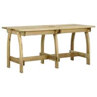 vidaXL Tuintafel 160x74x75 cm geïmpregneerd grenenhout