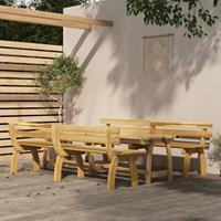 vidaXL 3-tlg. Garten-Essgruppe Kiefernholz ImprÃgniert 