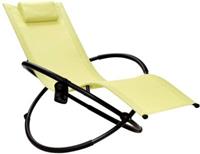 Coast showkelling liegen stoel buiten opvouwbare relax lounger tuin lounger 74 x 144 x 84,5 cm groen