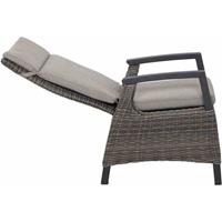 SIENA GARDEN Corido Dining Move Sessel Gardino-Geflecht charcoal grey inkl. Kissen