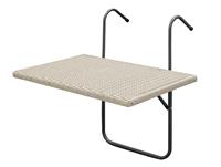 express Balkontafel - Metaal Wicker - Antraciet Wicker 60 cm