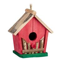 RELAXDAYS Mini Vogelhaus bunt mehrfarbig