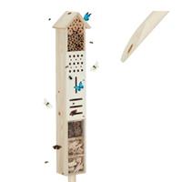 Insectenhotel met paal