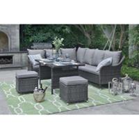 HTI-Living Terrassenmöbel Kreta graublau