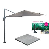 Garden Impressions Zweefparasol Hawaii M Ø330 cm - d grijs / Zand