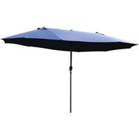 Outsunny Sonnenschirm 460 cm x 270 cm x 240 cm - blau