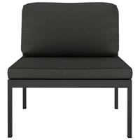 VIDAXL Modular-Mittelsofa mit Kissen Aluminium Anthrazit