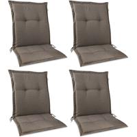 BEAUTISSU 4er Set Niederlehner Auflage HighLux NL 105x50x7 cm Taupe
