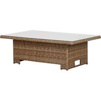 Hioshop Gram tuintafel 134 x 84 cm H 68/44, met up & down, met