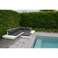 Wood4you Loungeset 12 Wit 200cm/250cm incl kussens (GL)