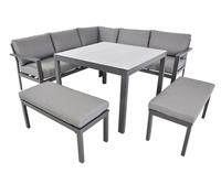 Lesli Living Dining Loungeset - Xara - Aluminium - 