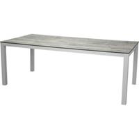 Hioshop Llama eettafel tuin witgrijs.