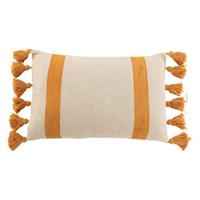 Textiel voor buiten J-line COUSSIN PLAG RAY RECT COT OCRE (40x60x12cm)