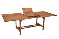 DEGAMO Ausziehtisch 180/230x100cm, Eukalyptus geölt, braun