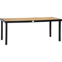 Outsunny tuintafel, modern design, geschikt voor 8 personen, weerbestendig, eenvoudig te onderhouden, 190 x 90 x 74 cm, grijs | Aosom.nl