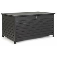 ANDREA BIZZOTTO SPA Gartentruhe Kissenbox aus pulverbeschichtetem Aluminium mit Rädern und Griff -Anthrazit