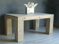 Het Steigerhouthuis Steigerhouten Tafel Mammoet - 100 x 100 x 78 cm