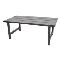 Voordeeldrogisterij Loungetafel Verona Zwart - 120 x 62 x 46 cm