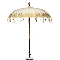 Butlers ORIENTAL LOUNGE Sonnenschirm Ø180cm Marktschirme creme