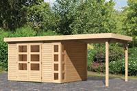 Woodfeeling | Tuinhuis Kerko 5 met Overkapping 2,4 | Onbehandeld