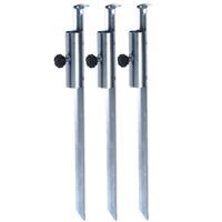 Set van 3x stuks parasolharingen metaal 49 cm -