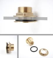 Regenton doorvoer set 1 x 3/4 3-delig