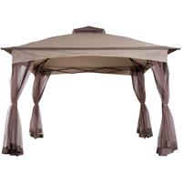 Outsunny Pavillon Faltpavillon Khaki 3,25x3,25x2,95cm