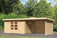 Woodfeeling | Tuinhuis Trittau 5 met Overkapping 3,3 Zij- en Achterwand
