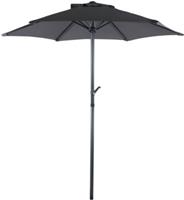 VCM Balkon Sonnenschirm Strandschirm Gartenschirm UV Schutz rund anthrazit