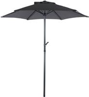 Hioshop Vera parasol Ø200cm antraciet.